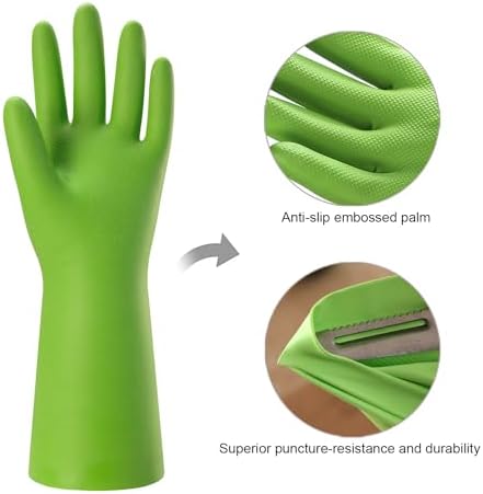 Bamllum Rubber Cleaning Gloves for Kitchen - Image 2