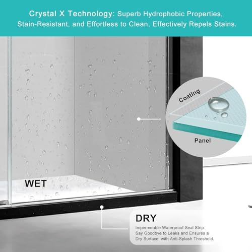Framed Shower Door, Brushed Nickel - Image 5