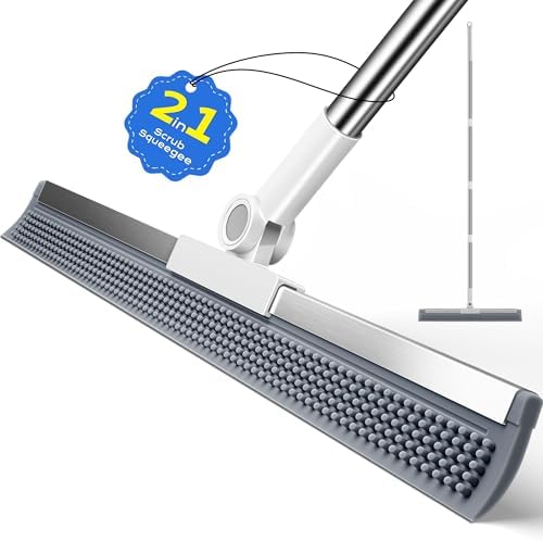 Extra-Wide Floor Squeegee for Concrete Floors, Telescoping Handle by Unknown