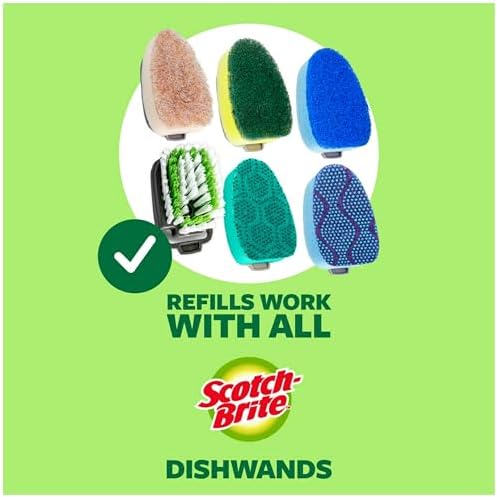Scotch-Brite Heavy Duty Advanced Soap Control Dishwand Kit, Includes 1 Wand & 5 - Image 6