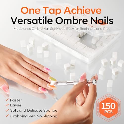 Modelones 150pcs Nail Sponges for Ombre - Image 5