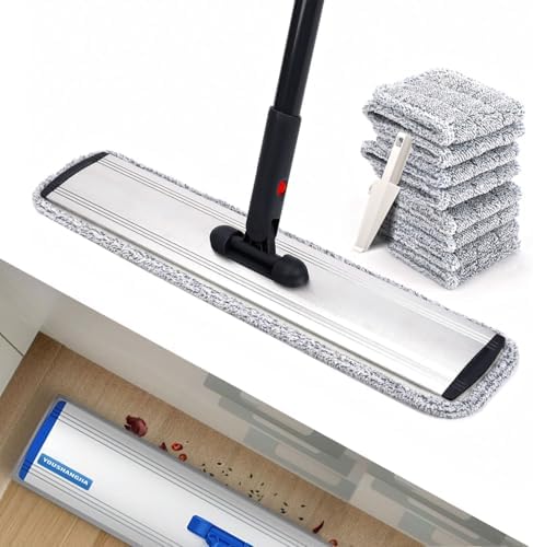 24" Flat Mop for Cleaning Floors, Easy Wringing&Deep Cleaning by YOUSHANGJIA