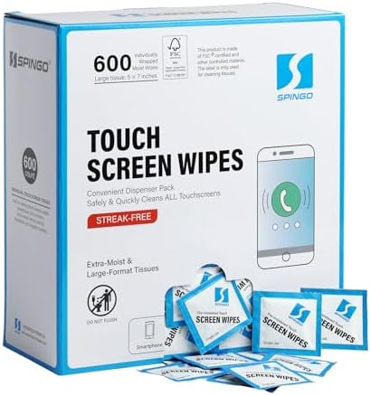 600 Count Screen Wipes, Screen Cleaner Wipes by SPINGO