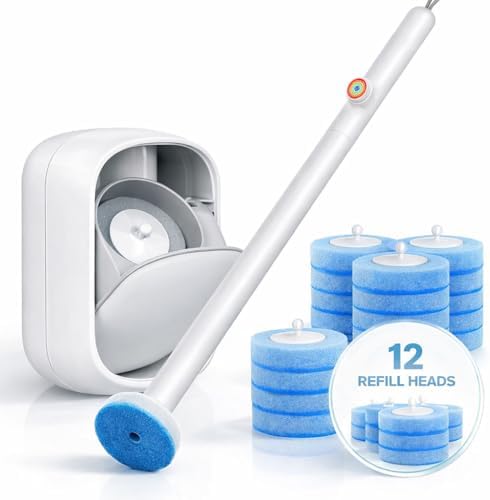 Disposable Toilet Cleaner Wand and Holder Set, Wall Mounted Toilet Bowl Brush by Unknown