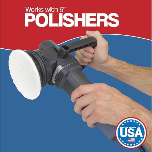 5 Inch Non Scratch Pad Hook & Loop Non Woven Discs White - Image 4