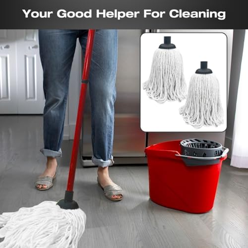 Cotton String Screw on Mop Replacement Head Compatible - Image 6