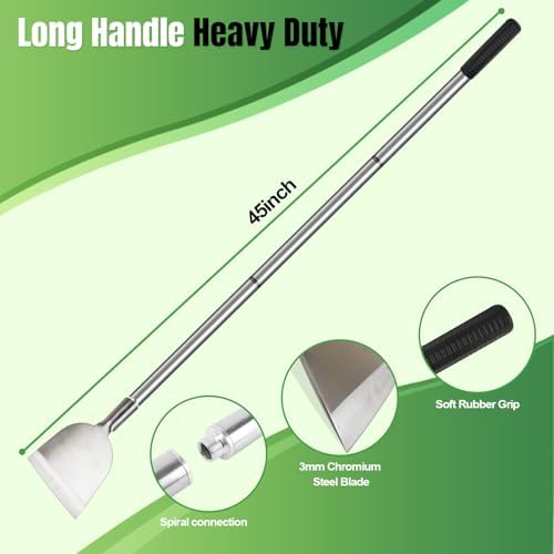 Floor Scraper Long Handle, Paint Wallpaper Garden Snow Ice Shovel - Image 6