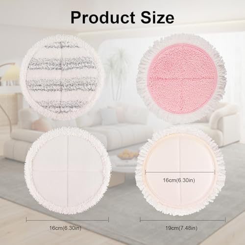 Electric Mop Pads, 6.3in Spin Mop Pads - Image 2
