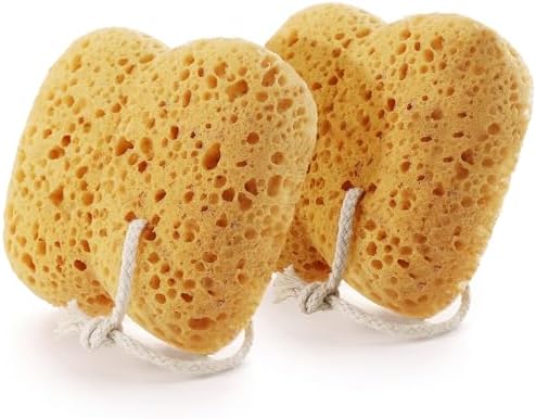 Shower Sponge 2-Pack – Exfoliating Body Scrubber by Azymi