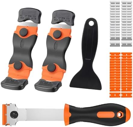 Razor Blade Scraper Tool Set, 4 Pack Paint Scrapers by Wdmxszdq