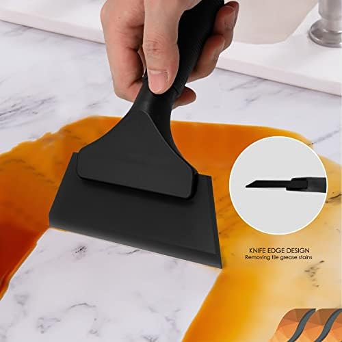 EHDIS Small Squeegee 5 inch Rubber Window Tint Windshield Scraper - Image 3