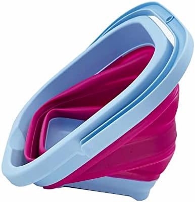 SAMMART Collapsible Rectangular Cleaning Bucket 5L- Foldable Camping Beach Sand - Image 3