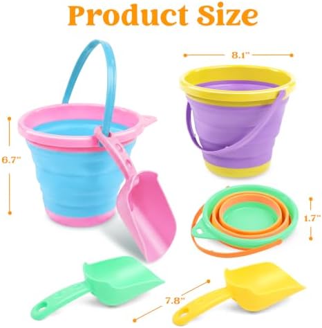 JOYIN 3 Packs Foldable Pail Bucket - Image 7