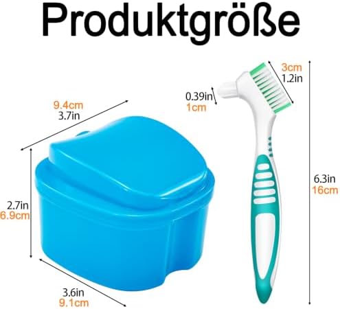 Denture Cups for Soaking Dentures, Partial Denture Holder Case Retainer - Image 2