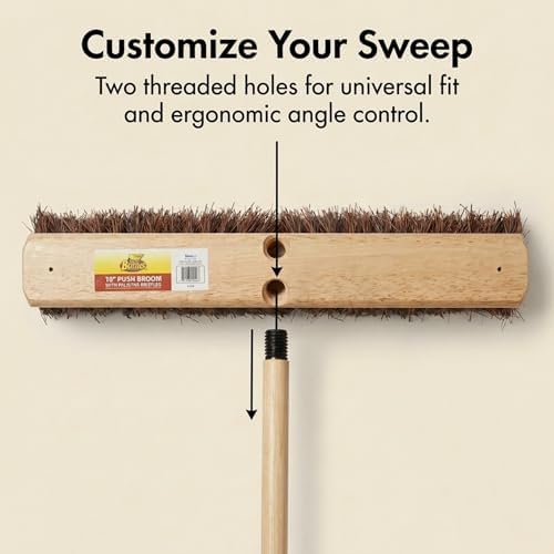Janico Bristles Outdoor Surface Push Broom - Image 4