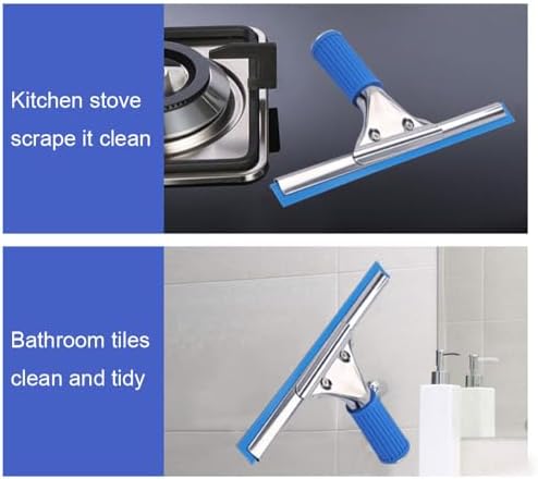 Professional 10” Performance Grip Window & Glass Cleaning Squeegee - Image 3