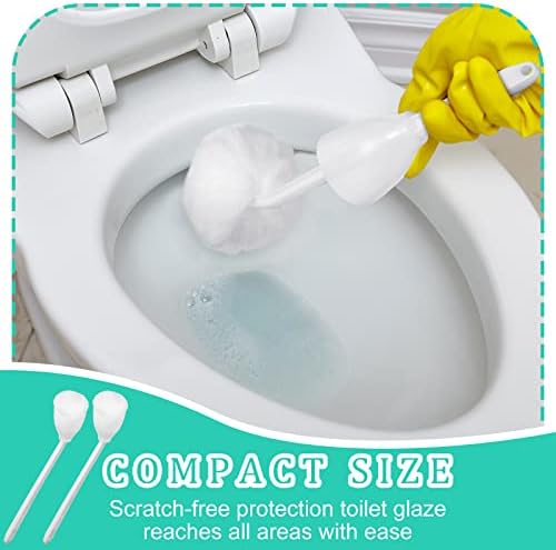 Eaasty 12 Pcs Toilet Bowl Mop Soft Swab - Image 4