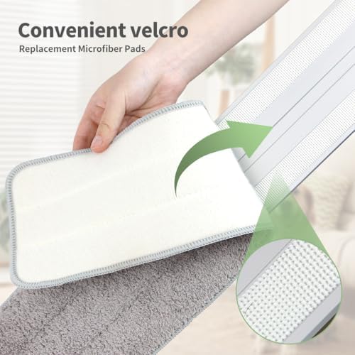 CQT 18" Commercial Flat Microfiber Floor Mop Cleaning System - Image 5