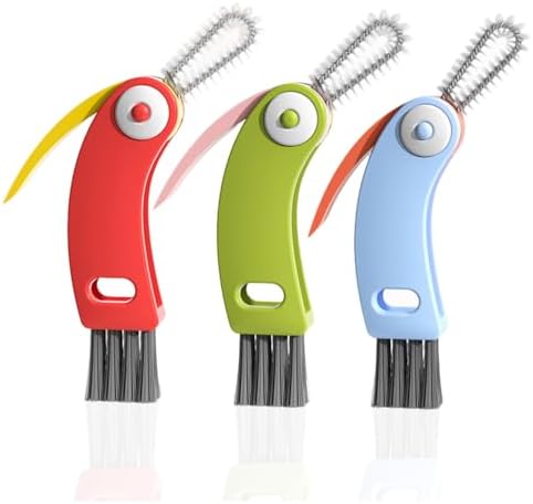 3 in 1 Cup Lid Gap Cleaning Brush Set by ELESDA