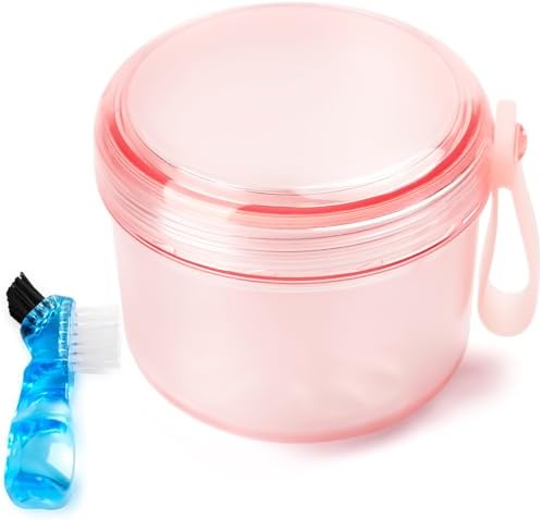Leak Proof Travel Denture Bath Case by Mckkor