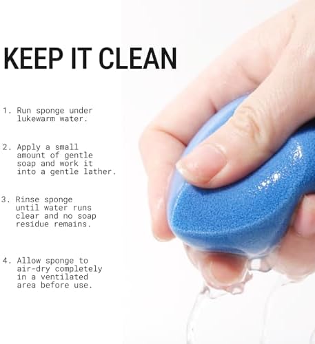 JUNO & Co. Microfiber Makeup Sponge, Dual Layer Technology - Image 5