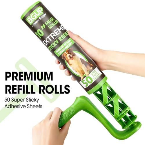 10 Inch Lint Roller Refills, 12 Rolls 600 Sheets Large Lint Rollers - Image 4