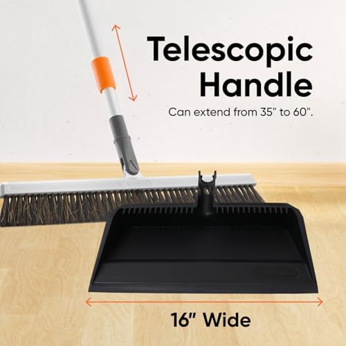 Superio 18" Horse Hair Upright Broom - Image 5