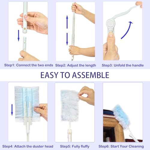 40Pcs Disposable Duster Refills, Electrostatic Fluffy - Image 5