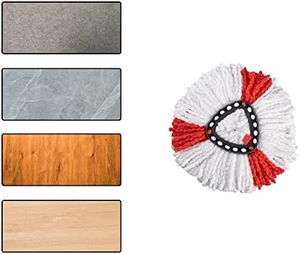 Matthew Cleaning 6Pack Red Microfiber Spin Mop Replacement Head Compatible - Image 6