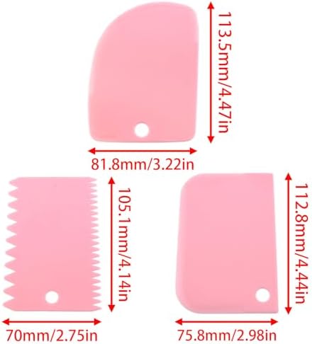 7 Pack Color Paint Scraper Set for Texture Art and Pottery - Image 5