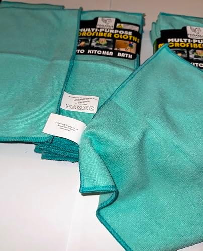 Multi-Purpose Microfiber Cleaning Cloths, 12x12 Inch, 10 Pack, - Image 4