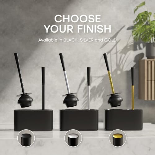 2-in-1 Toilet Bowl Brush and Plunger Set - Image 7