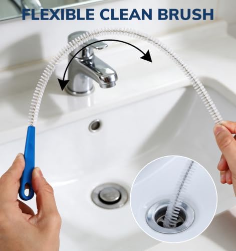 2Pcs Drain Cleaner Brush, Drain Cleaning Brush, Pipe Tool - Image 3