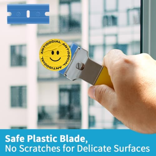 Plastic Razor Blades 100 Pieces, Double Edged Blade Refill - Image 3