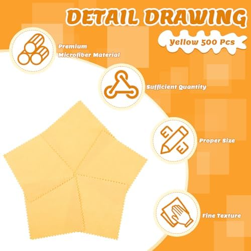 Hoteam 500 Pcs Jewelry Cleaning Cloth Silver Polishing Cleaner Cloth 3.15 x - Image 3