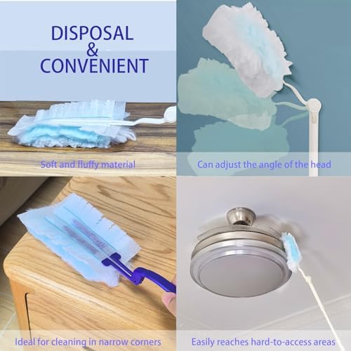 40Pcs Disposable Duster Refills, Electrostatic Fluffy - Image 3