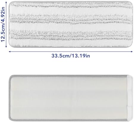 Microfiber Cleaning Pads for Flat Mop Bucket Set : 10 Packs 13" X 4.9" Washable - Image 5