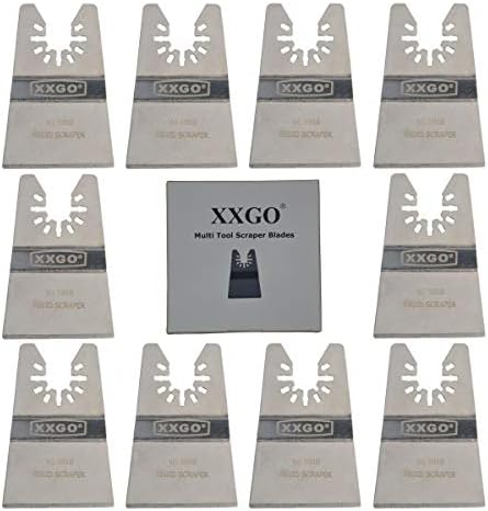 XXGO 10 Pcs Oscillating Tool Rigid Scraper Blade by XXGO