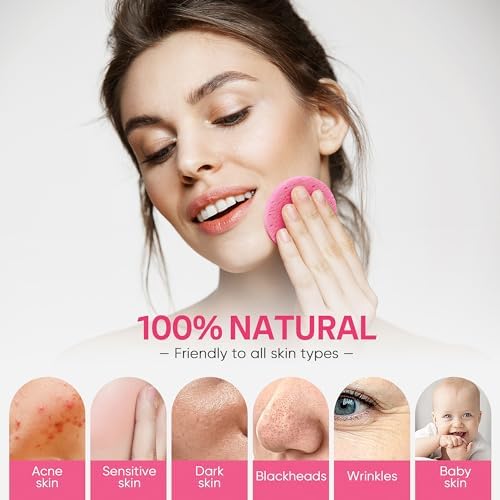 GAINWELL 50-Count Compressed Facial Sponges - Image 5