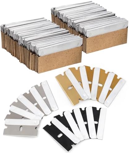 Bates- Single Edge Razor Blades, 60 Pack, Carbon Steel, Straight Edge Razor by BatesChoice
