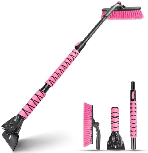 44 Inch Extendable Snow Brush for Car, Ice Scraper by Unknown