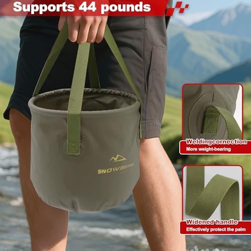 Collapsible Bucket for Camping, 10L & 20L Portable Foldable Water Container - Image 4