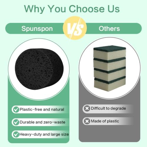 3-Pack Large Sponge, Kitchen Sponges, Handy Sponges, Cellulose Sponges - Image 4