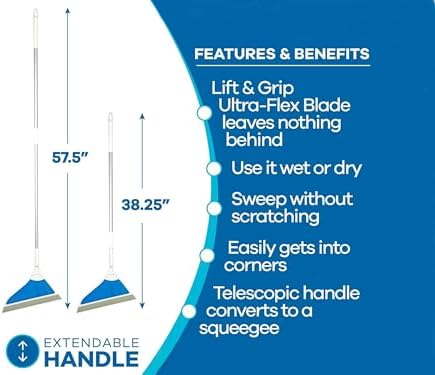 Airflow Technology Broom with Telescopic Handle, Lightweight Multi-Surface - Image 6