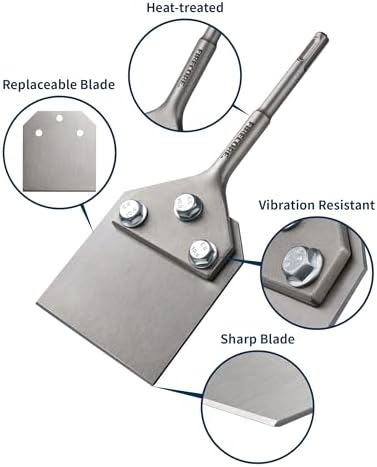 Firecore 4 Inch Wide SDS Plus Floor Scraper - Image 2