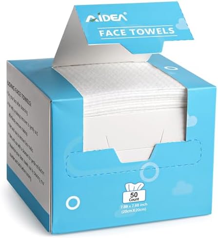 AIDEA Face Towels Disposable-50Ct, Face Cloths by AIDEAHOME