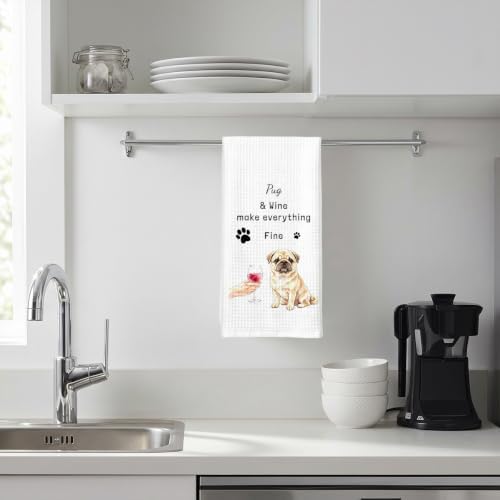Funny Pug Kitchen Towels Hostess Gifts - Image 3
