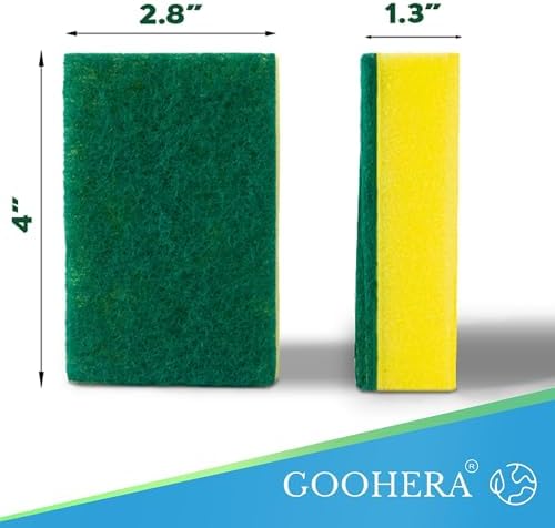Heavy Duty Scrub Sponge for Cookware, Dual-Sided Cleaning Pot Scrubber - Image 2