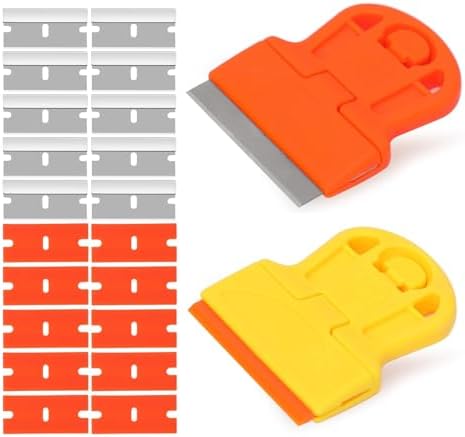 2 Pack Razor Blade Scraper Plastic Razor Blade Scraper Scraper Tool by DEPOTA
