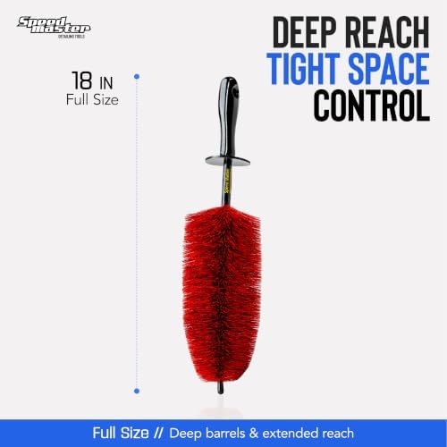 Speed Master Wheel Brush, 18-Inch Flexible Rim & Barrel Detailing Brush - Image 3